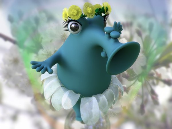 Кот в венке