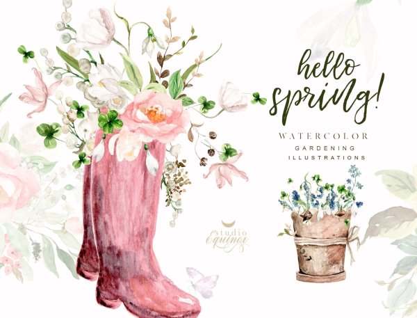 Spring акварельный