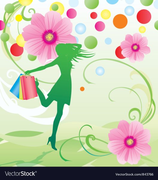 Весеннее настроение силуэт