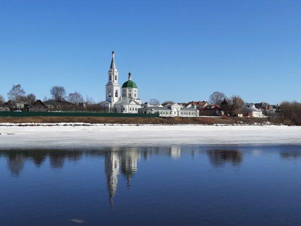 Река Волга Тверь зимой