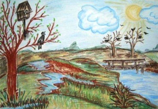 Весна мультяшные