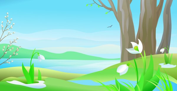 Весна рисунок для детей