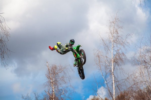 Осенняя фотосессия на мотоцикле