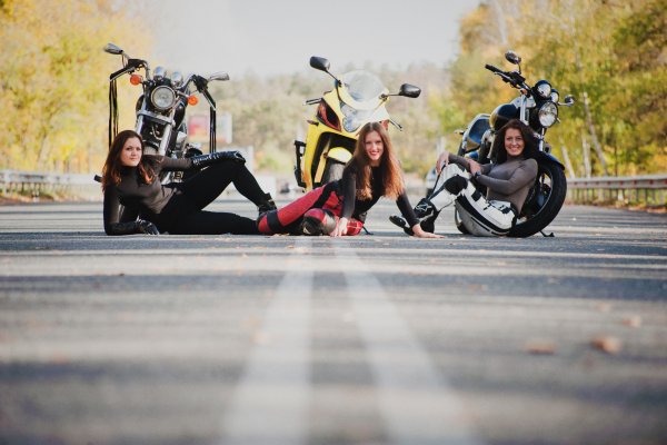 За рулем мотоцикла