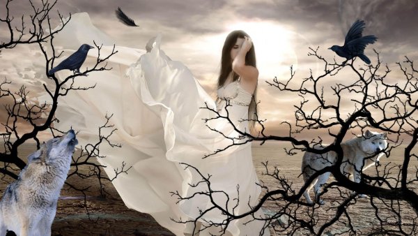 Мистические существа в лесу