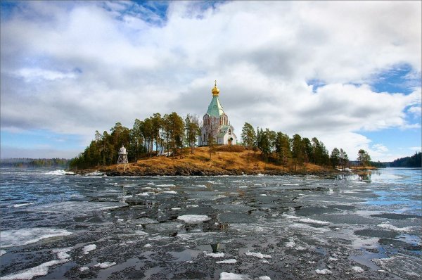 Валаам монастырь Весна