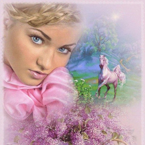 Анимационная девушка Весна