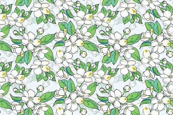 Бесшовный паттерн цветы