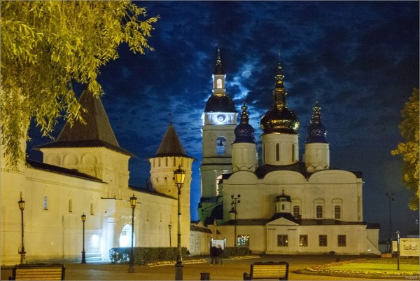 Ночной Кремль Тобольск