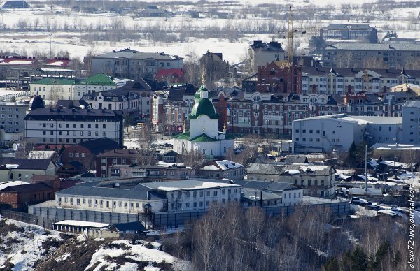 Тобольск с высоты птичьего полета