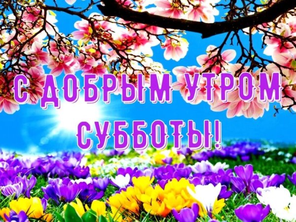 Поздравление с добрым субботним утром