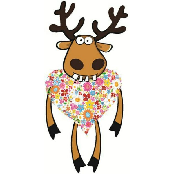 Олень подслушано на прозрачном фоне