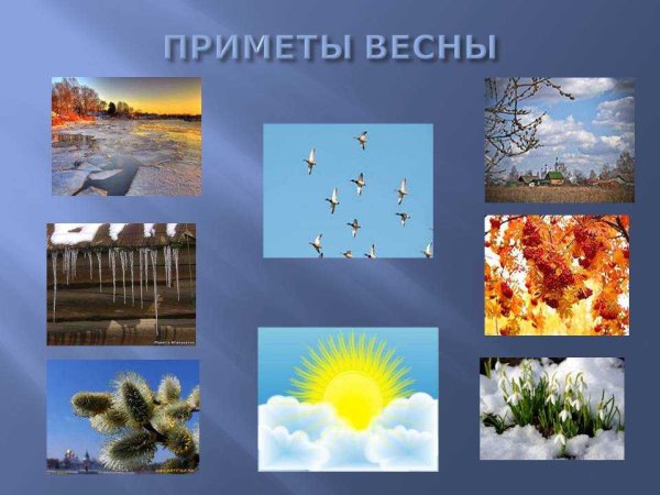 Приметы весны