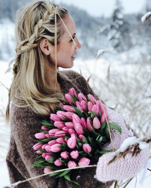 Тюльпаны зимой