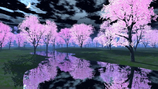 Картинки аниме природа