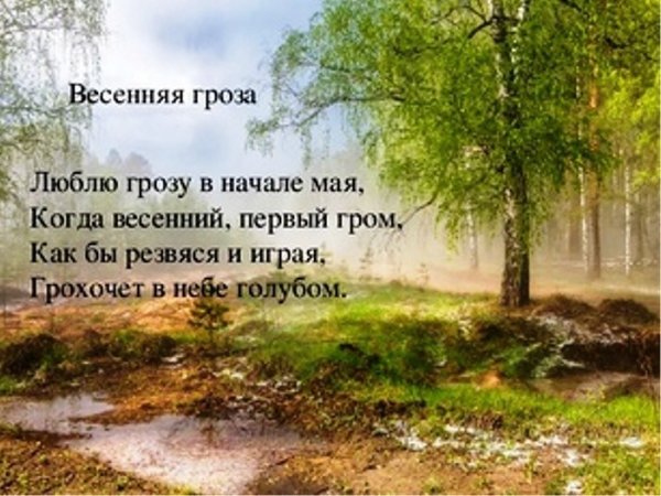 Весенний Гром Тютчев