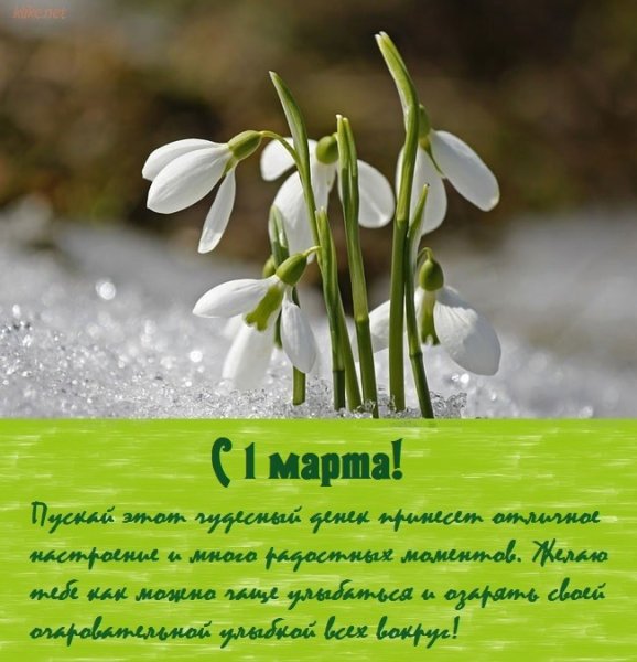 Поздравления с днём весны