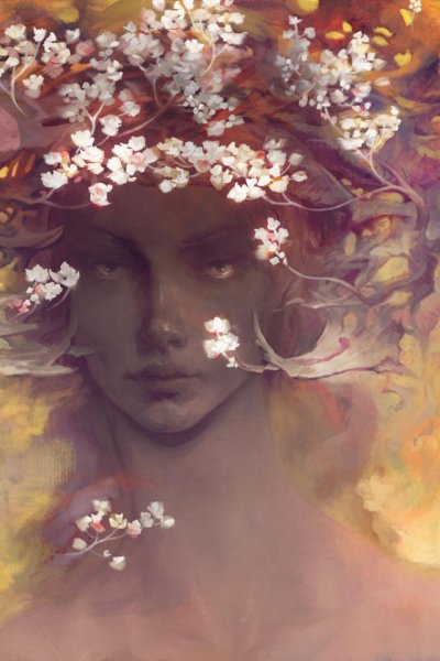 Цветы в голове арт