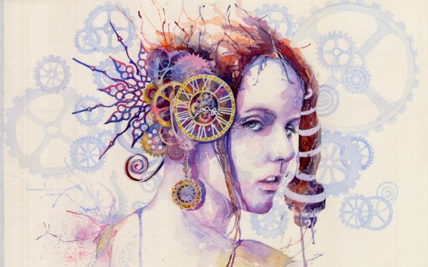 Девушка в венке