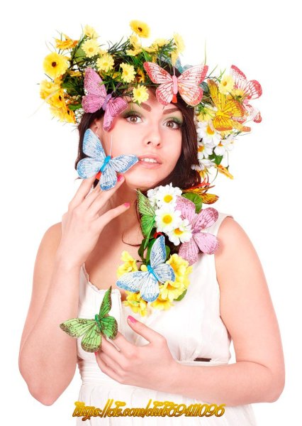 Женщина в цветах