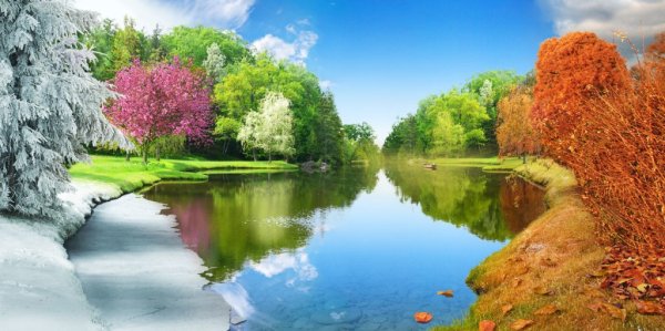 Пейзаж времена года