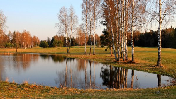 Ранняя осень река