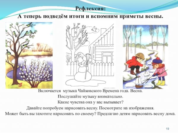 Рисунки на тему приметы весны