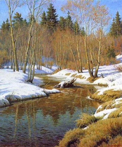 Зацвели подснежники