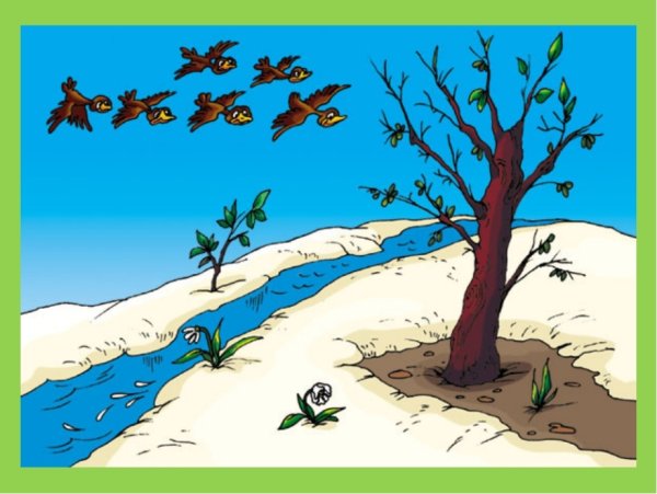 Весенняя картина для детей