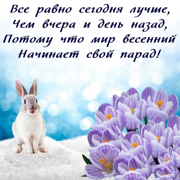 Весенние поздравления в картинках