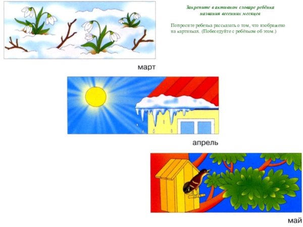 Весенние месяцы