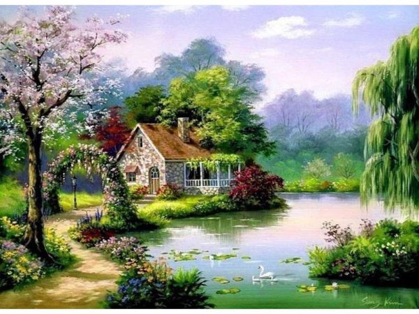 Пейзажи корейского художника сунг Ким