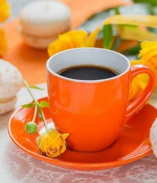 Доброе утро кофе с надписью