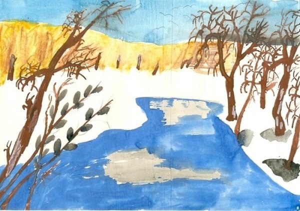 Рисунок на тему Весна