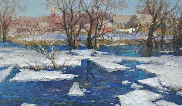 Ледоход на реке Кама