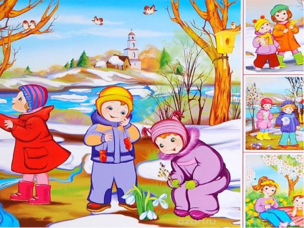 Времена года Весна для детей