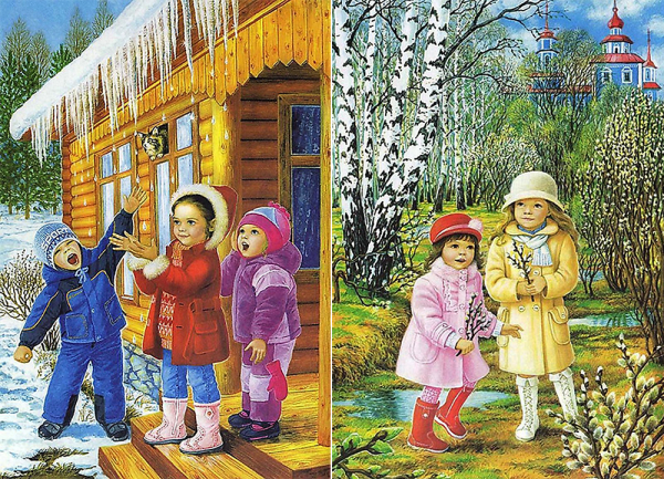 Признаки весны для детей