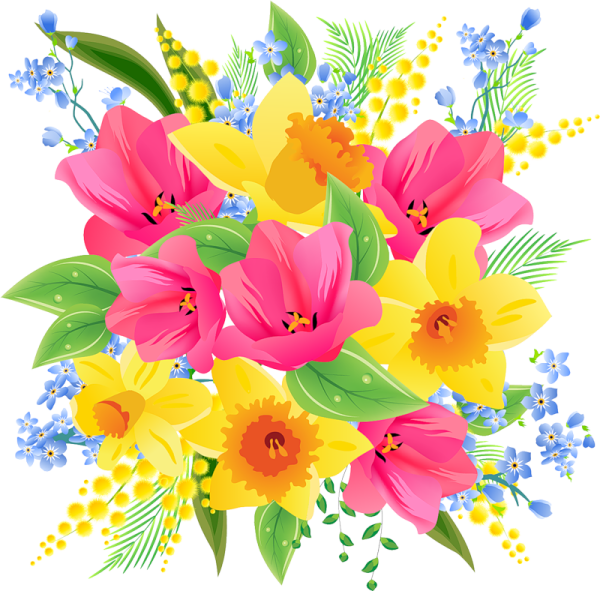 Векторные весенние цветы