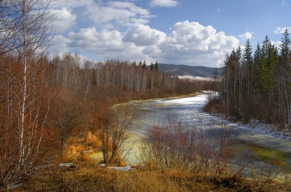 Весенние пейзажи России