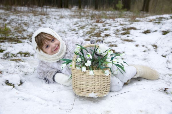 Фотосессия на природе весной