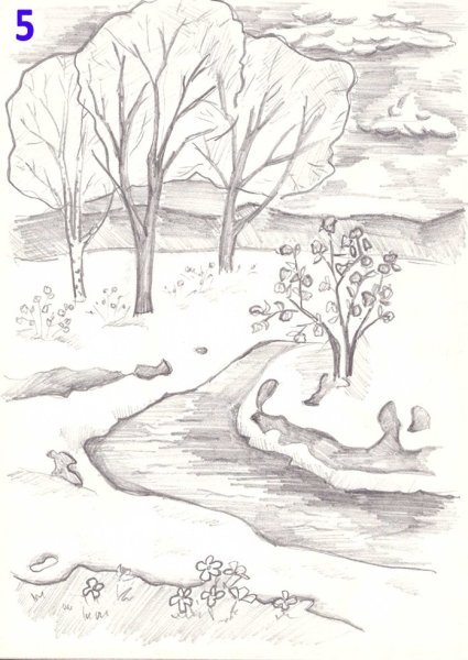 Весна рисунок