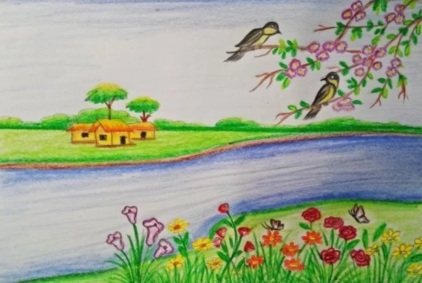 Весна рисунок