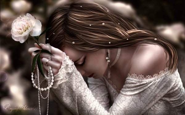 Грустная женщина