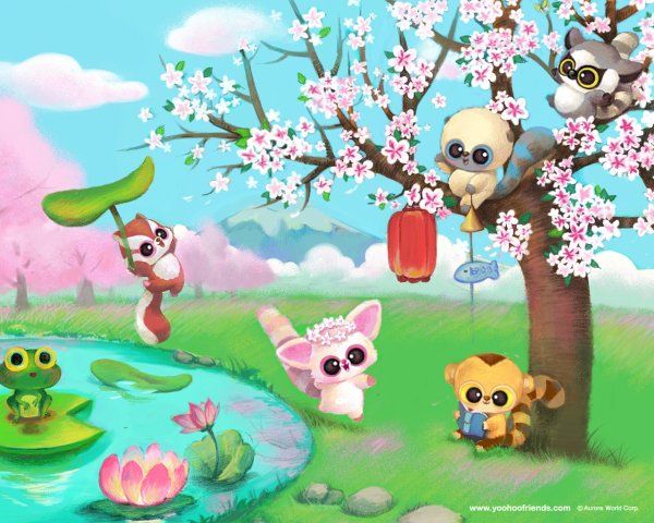 Весенние мультяшки