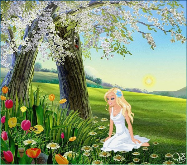 Анимация Весна для детей