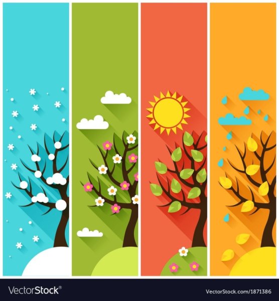 Плакат. Времена года