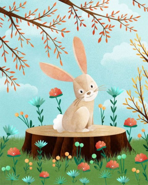 Зайка весной