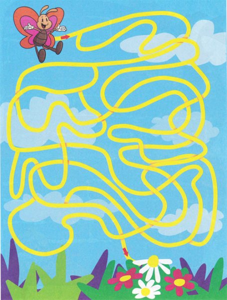 Весенние лабиринты для дошкольников