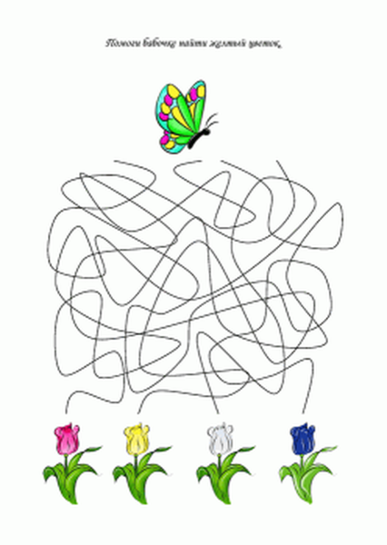 Задания на тему цветы для дошкольников