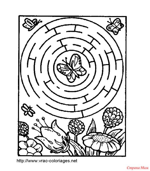 Летние лабиринты для детей